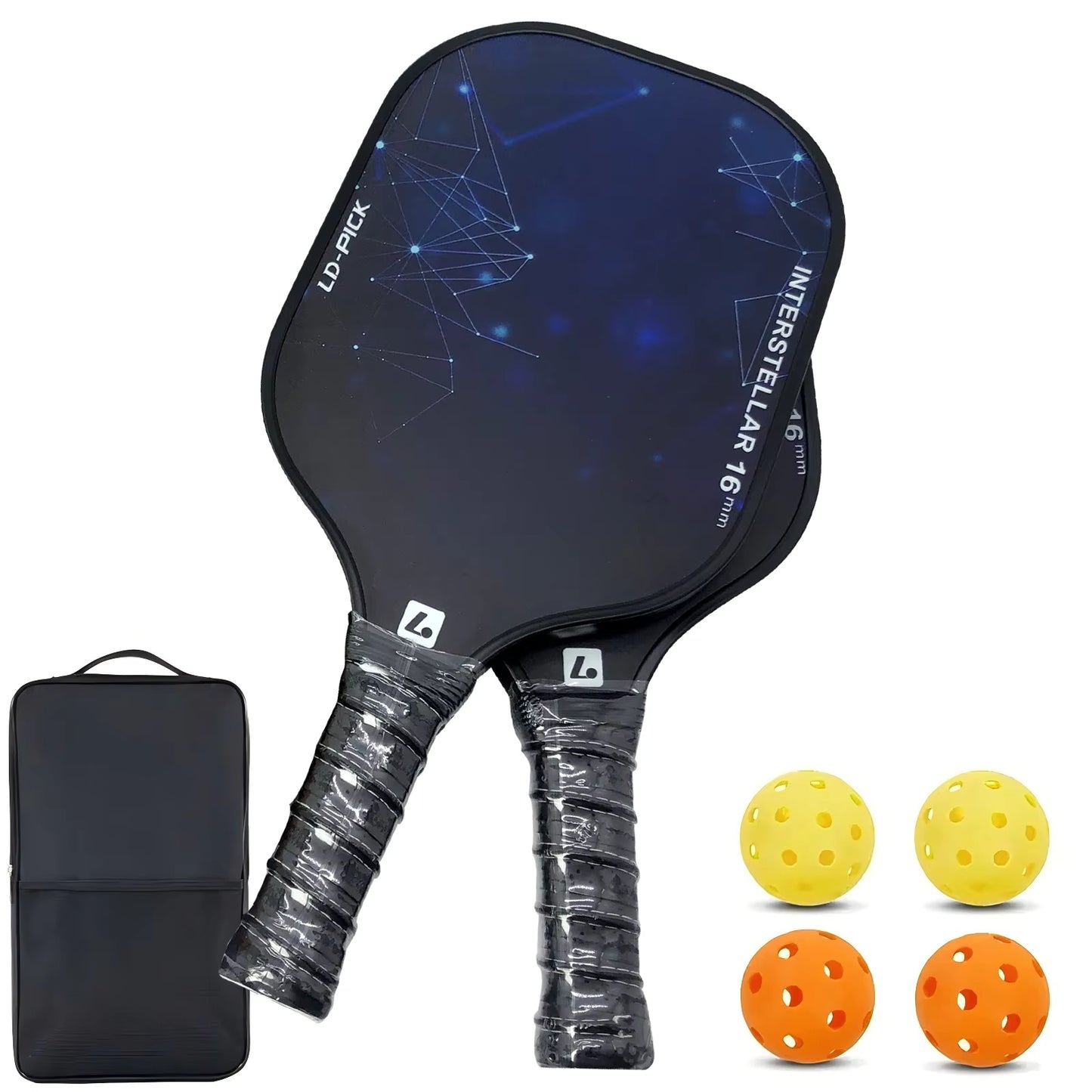 Ledao OEM Pickleball Paddle | Raw Fiberglass Face with 16mm EPP Foam Core | Thermoformed for Enhanced Spin & Power