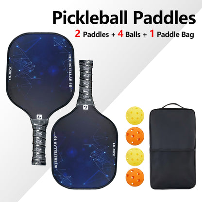 Ledao OEM Pickleball Paddle | Raw Fiberglass Face with 16mm EPP Foam Core | Thermoformed for Enhanced Spin & Power