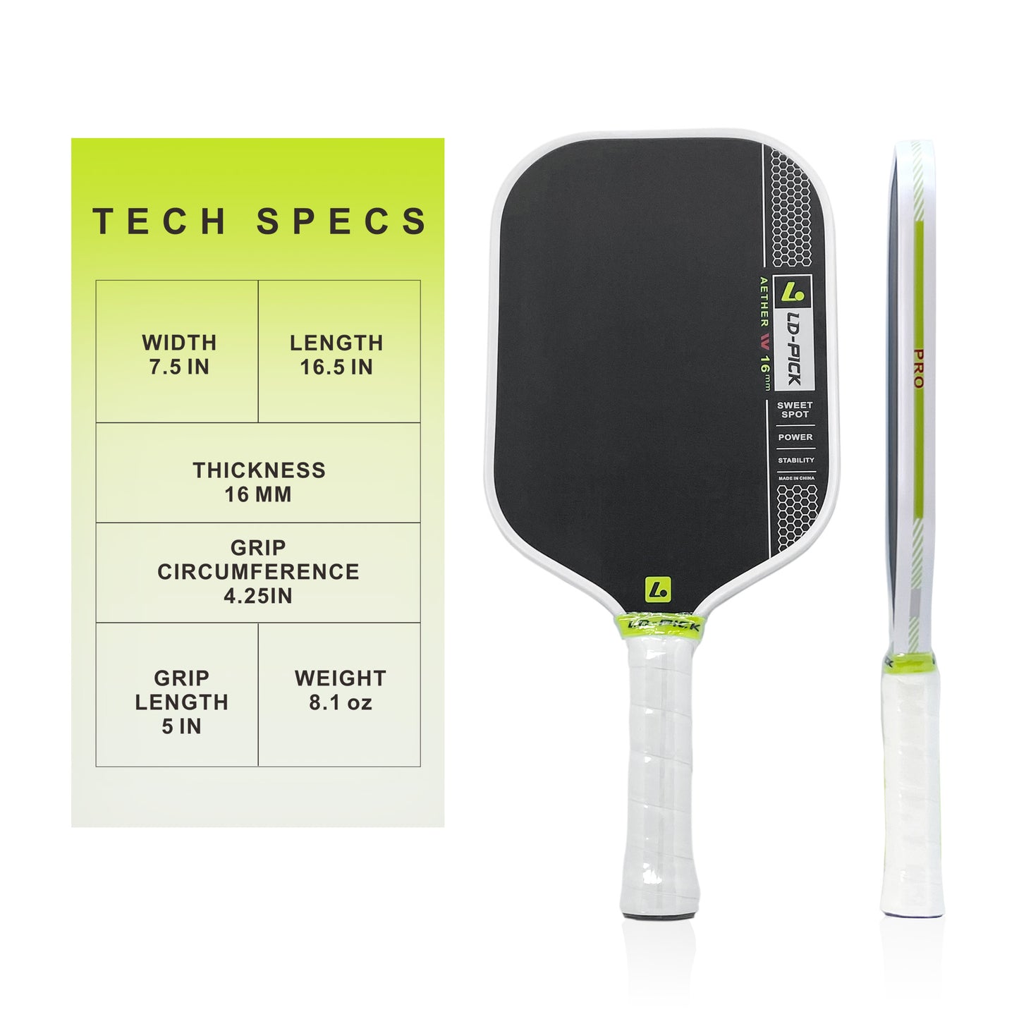 OEM Pickleball Paddle | AETHER-Series Spec with Toray T700 Carbon Fiber | Hot Press Molded | Custom Factory